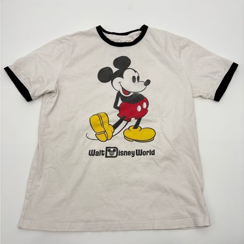 Disney world Vintage replica Mickey Mouse White T-Shirt